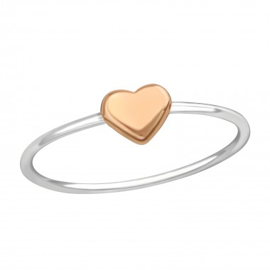 Heart - 925 Sterling Silver Simple Rings SD38314