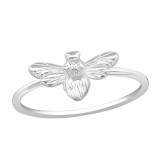 Bee - 925 Sterling Silver Simple Rings SD38411