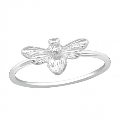 Bee - 925 Sterling Silver Simple Rings SD38411