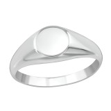 Round - 925 Sterling Silver Simple Rings SD38657