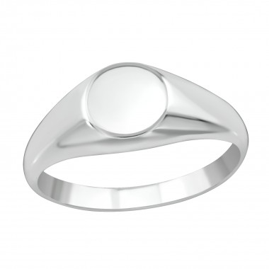 Round - 925 Sterling Silver Simple Rings SD38657