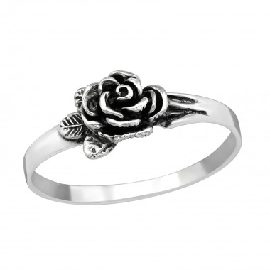 Rose - 925 Sterling Silver Simple Rings SD38955