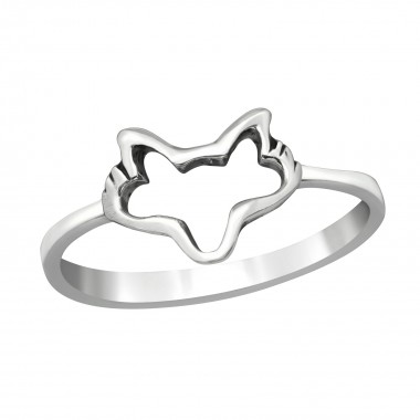 Wolf - 925 Sterling Silver Simple Rings SD38983