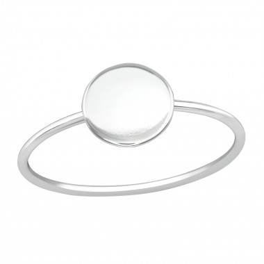 Round - 925 Sterling Silver Simple Rings SD39250