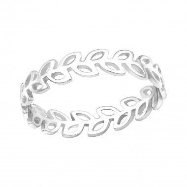 Leaves - 925 Sterling Silver Simple Rings SD39495