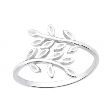 Olive Leaf - 925 Sterling Silver Simple Rings SD40003