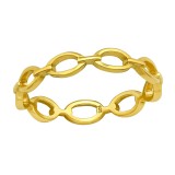 Chain - 925 Sterling Silver Simple Rings SD40055