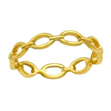 Chain - 925 Sterling Silver Simple Rings SD40055