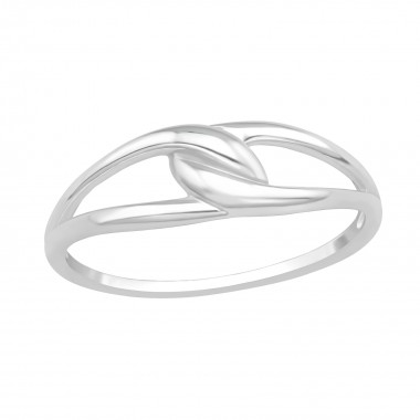 Knot - 925 Sterling Silver Simple Rings SD40059