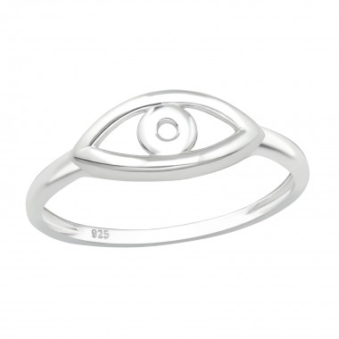 Evil Eye - 925 Sterling Silver Simple Rings SD40071