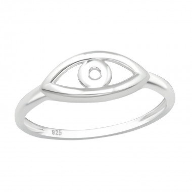 Evil Eye - 925 Sterling Silver Simple Rings SD40071