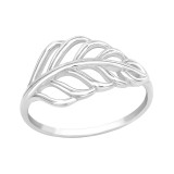 Leaves - 925 Sterling Silver Simple Rings SD40271