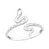 Snake - 925 Sterling Silver Simple Rings SD40460