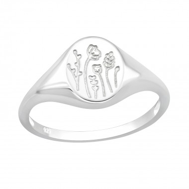 Flower - 925 Sterling Silver Simple Rings SD40604