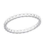 Chain - 925 Sterling Silver Simple Rings SD40605