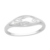 Leaves - 925 Sterling Silver Simple Rings SD40606