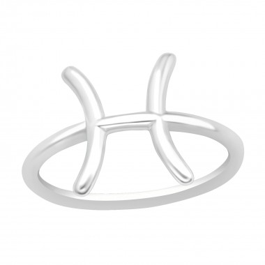 Pisces Zodiac Sign - 925 Sterling Silver Simple Rings SD40630