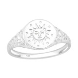 Sun - 925 Sterling Silver Simple Rings SD41388