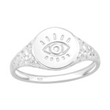 Evil Eye - 925 Sterling Silver Simple Rings SD41389