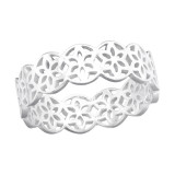 Flower - 925 Sterling Silver Simple Rings SD41397