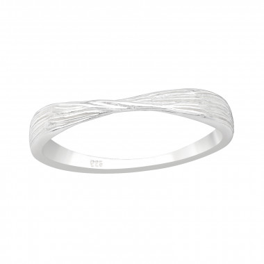 Twisted - 925 Sterling Silver Simple Rings SD41441