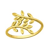 Olive Leaf - 925 Sterling Silver Simple Rings SD41651