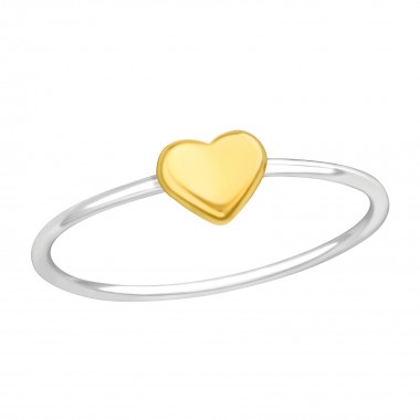 Heart - 925 Sterling Silver Simple Rings SD42199