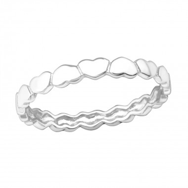 Chained - 925 Sterling Silver Simple Rings SD4243