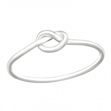 Knot - 925 Sterling Silver Simple Rings SD42456