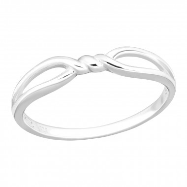 Knot - 925 Sterling Silver Simple Rings SD42601