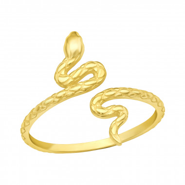 Snake - 925 Sterling Silver Simple Rings SD43016