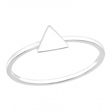 Triangle - 925 Sterling Silver Simple Rings SD43077