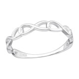 Infinity - 925 Sterling Silver Simple Rings SD44600