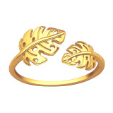 Leaf - 925 Sterling Silver Simple Rings SD44749