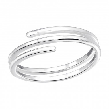 Open - 925 Sterling Silver Simple Rings SD44941