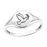 Bird - 925 Sterling Silver Simple Rings SD44944