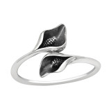 Calla Lily Flower - 925 Sterling Silver Simple Rings SD45225