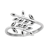 Olive Leaf - 925 Sterling Silver Simple Rings SD45226