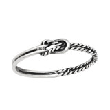 Knot - 925 Sterling Silver Simple Rings SD45228