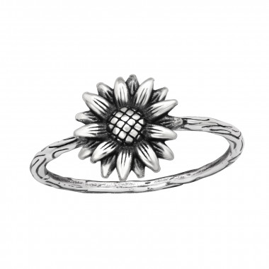 Sunflower - 925 Sterling Silver Simple Rings SD45235