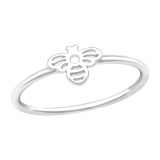 Bee - 925 Sterling Silver Simple Rings SD45798