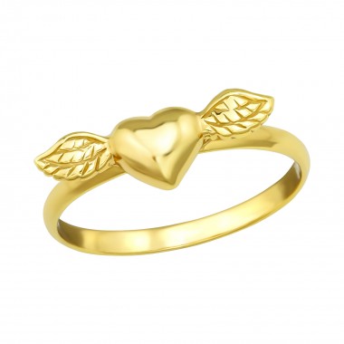 Winged heart - 925 Sterling Silver Simple Rings SD4581