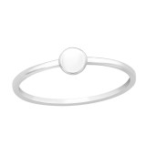 Disc - 925 Sterling Silver Simple Rings SD46155