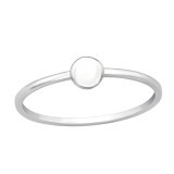 Disc - 925 Sterling Silver Simple Rings SD46155