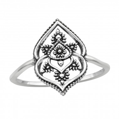 Floral - 925 Sterling Silver Simple Rings SD46325