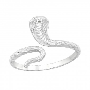 King Cobra Snake - 925 Sterling Silver Simple Rings SD46380
