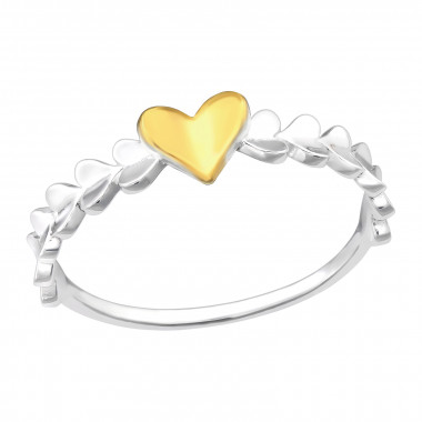 Hearts - 925 Sterling Silver Simple Rings SD46466