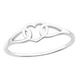 Heart - 925 Sterling Silver Simple Rings SD46471