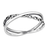 Chain Link - 925 Sterling Silver Simple Rings SD46763