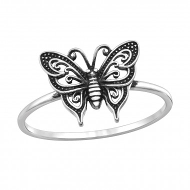 ฺButterfly - 925 Sterling Silver Simple Rings SD46871